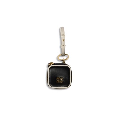 MIU MIU LEATHER KEYCHAIN CHARM 5TL527 (6*6*4cm)